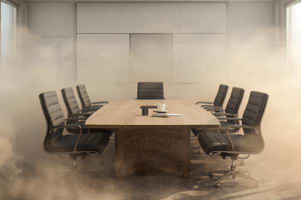 Boardroom of a business appointing a new CFO under pressure