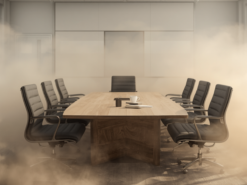 Boardroom of a business appointing a new CFO under pressure